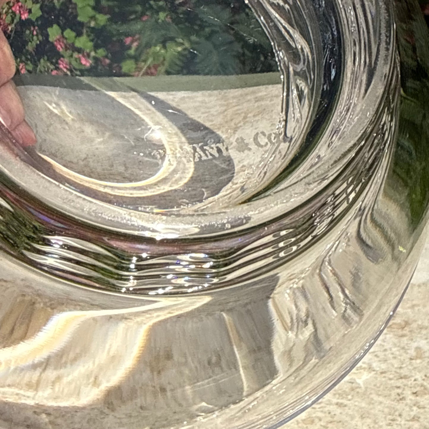 Tiffany & Co. Crystal Dolphin Bowl