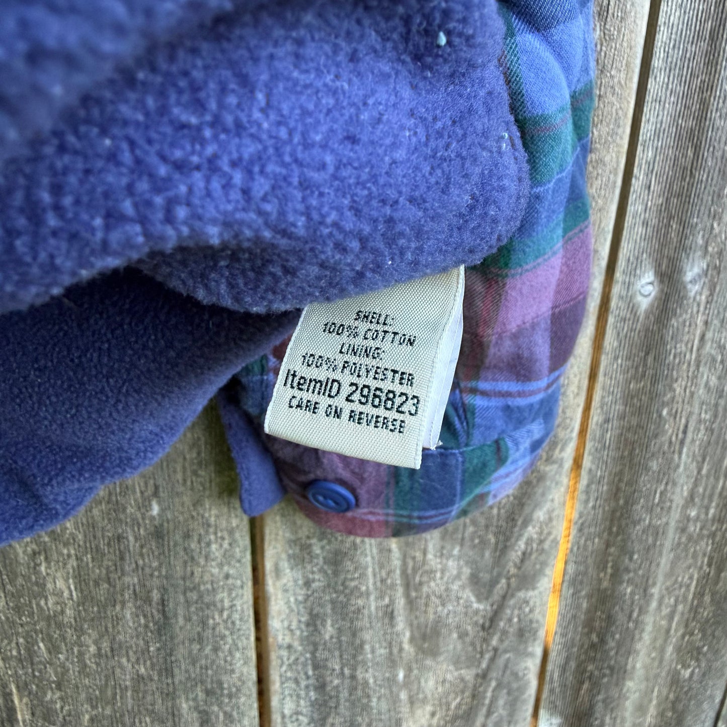 Vintage 90s L.L. Bean Women's Fleece Lined Shacket