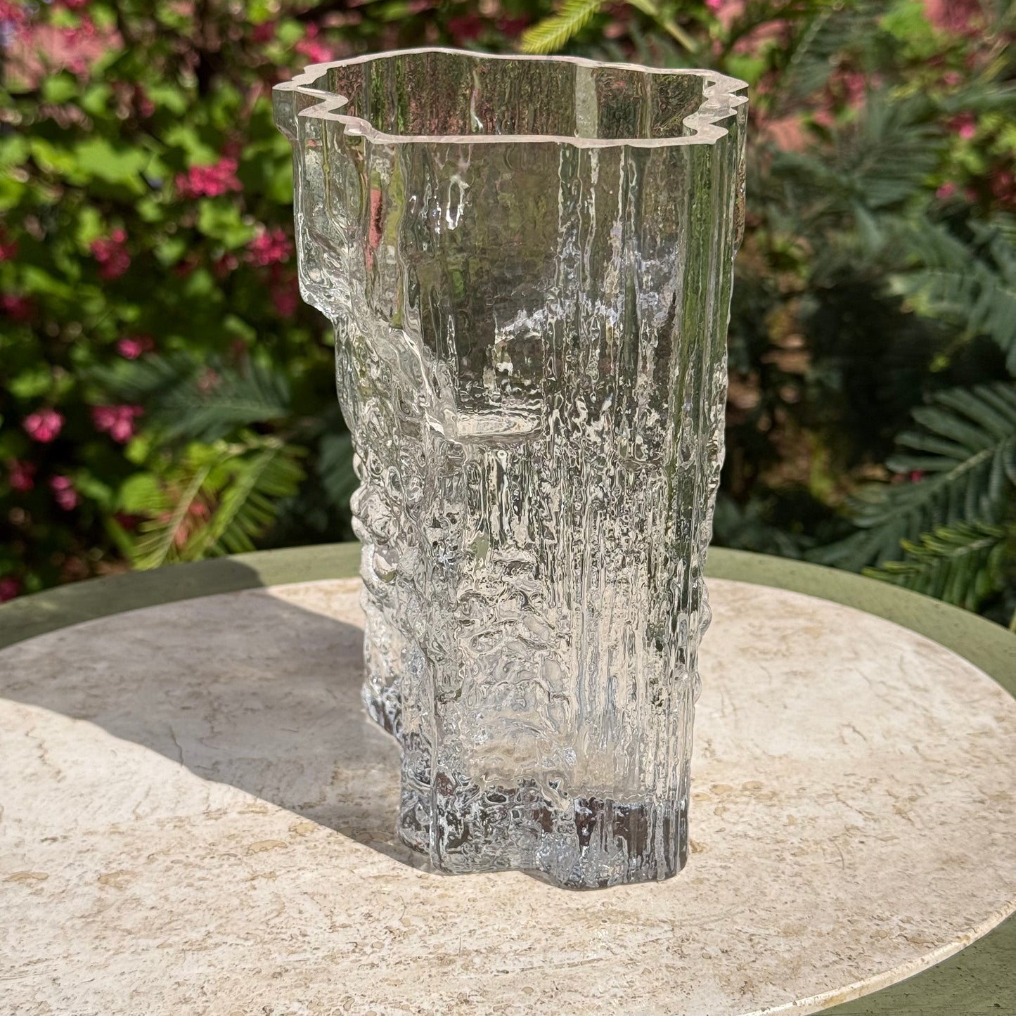 Vintage Tapio Wirkkala Signed MCM Art Glass Vase
