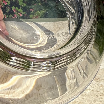 Tiffany & Co. Crystal Dolphin Bowl