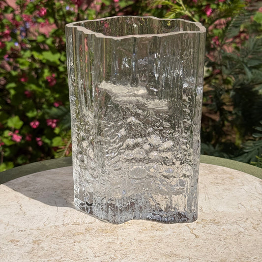 Vintage Tapio Wirkkala Signed MCM Art Glass Vase