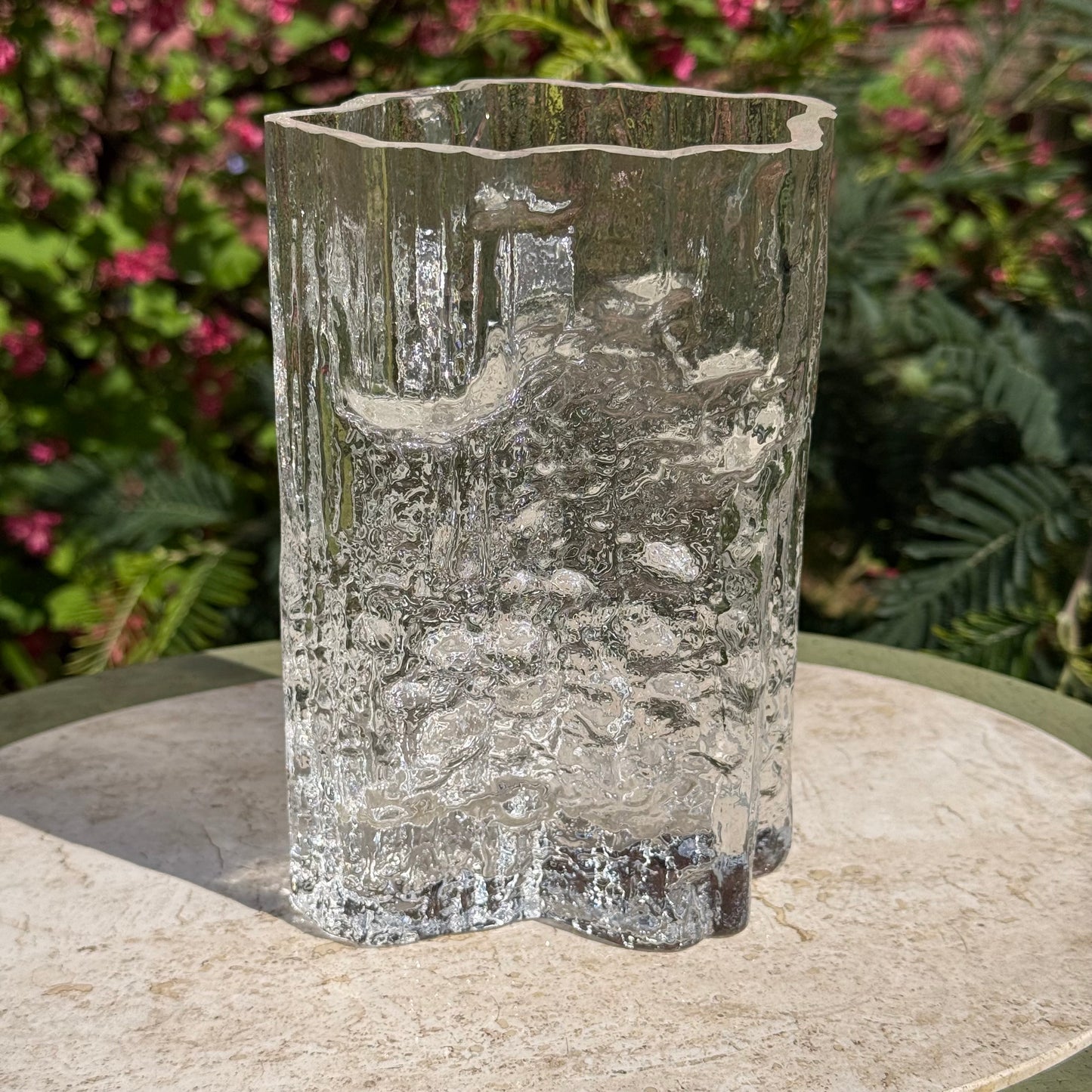 Vintage Tapio Wirkkala Signed MCM Art Glass Vase