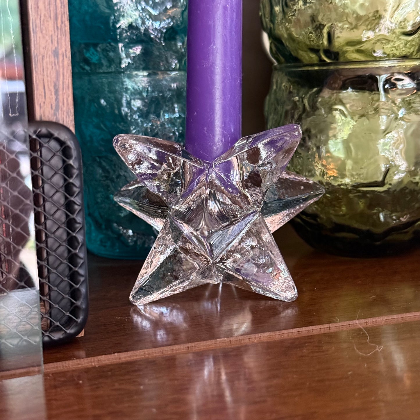 Vintage 9-Point Star Candle Holder