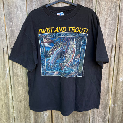 Vintage 90s “Twist And Trout” T-shirt