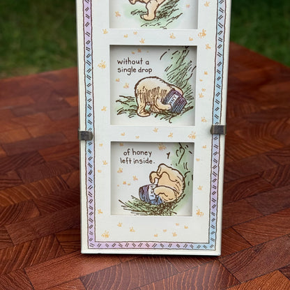 Vintage Winnie The Pooh Framed Collage