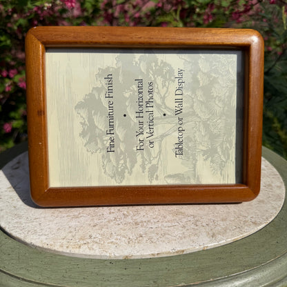 Vintage Teak 5”x7” Picture Frame