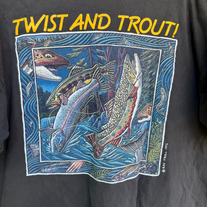 Vintage 90s “Twist And Trout” T-shirt