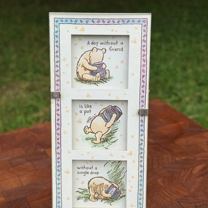 Vintage Winnie The Pooh Framed Collage