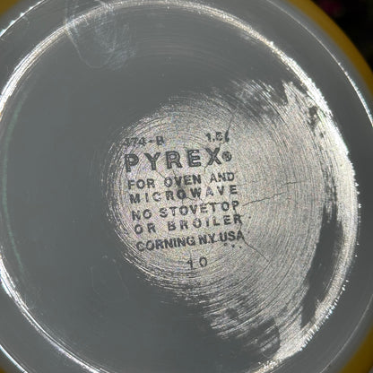 Vintage Pyrex “Butterfly Gold” Casserole Dish Pair