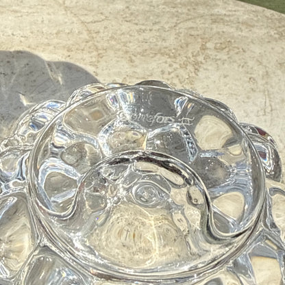 Vintage Orrefors Crystal “Raspberry” Votive Holder