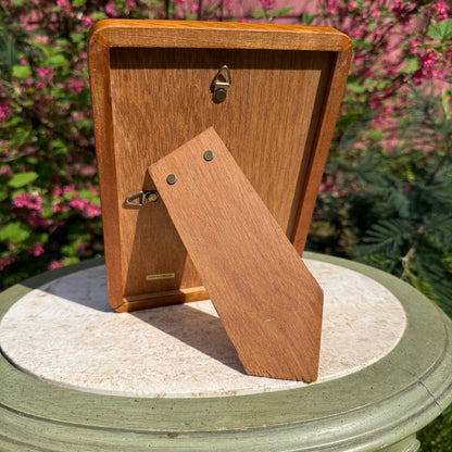 Vintage Teak 5”x7” Picture Frame