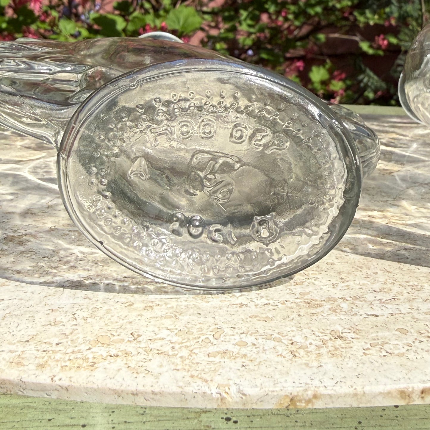 Vintage Celestial Sun & Moon Glass Jar Pair