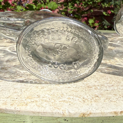 Vintage Celestial Sun & Moon Glass Jar Pair
