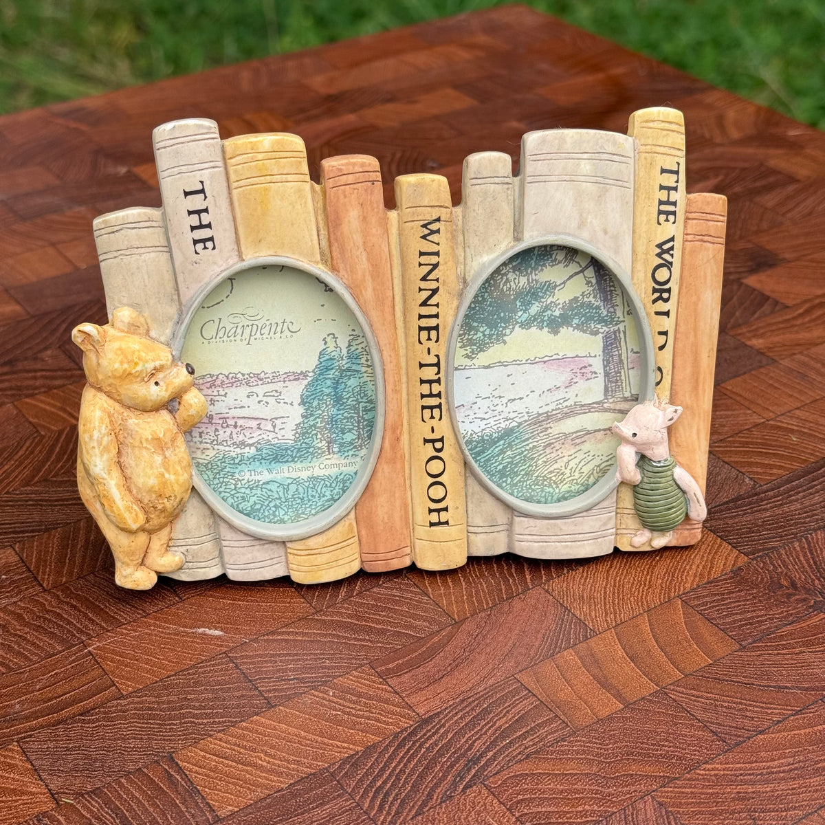 Vintage Winnie The Pooh & Piglet Double Frame