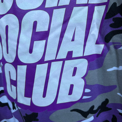 Anti Social Social Club Blocked Purple Camo Hoodie