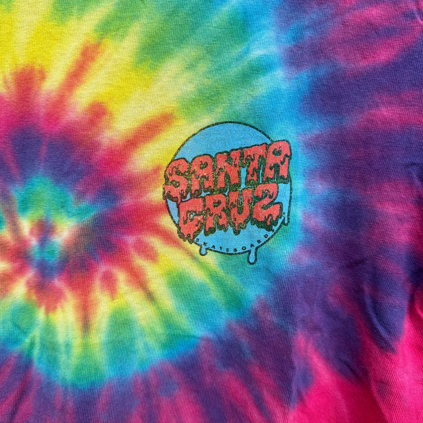 Short Sleeve Tie Dye Santa Cruz T-Shirt