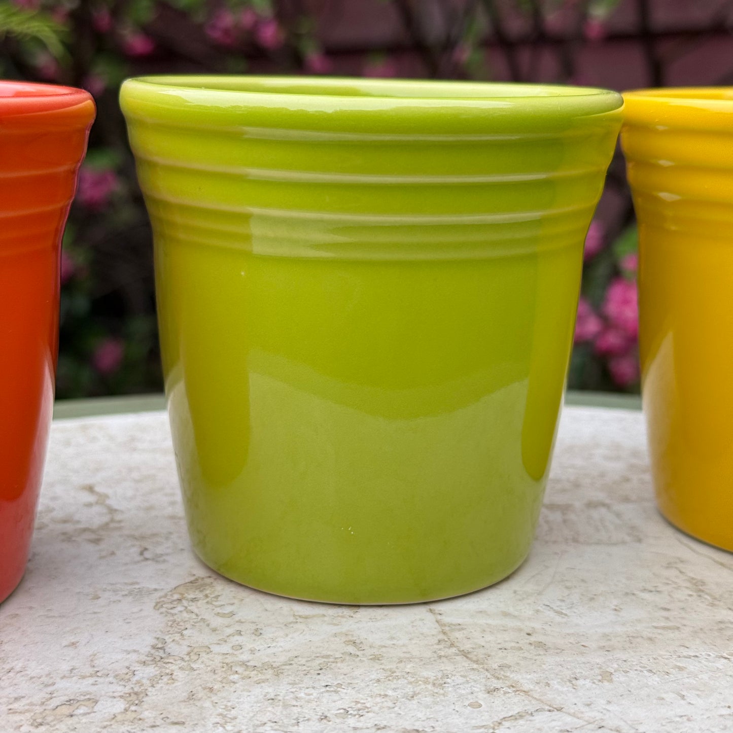 Retired Fiesta Flower Pots (Poppy, Lemongrass, Daffodil)