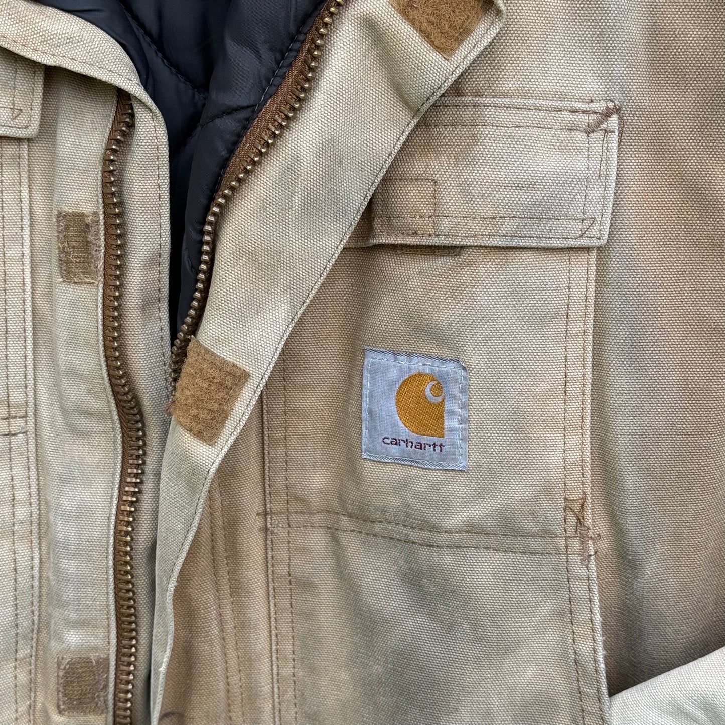 Vintage Distressed Tan Carhartt Jacket