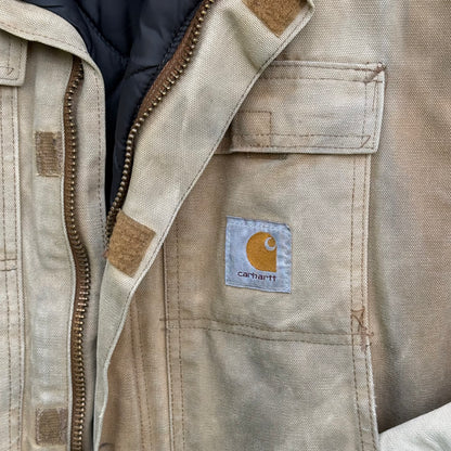 Vintage Distressed Tan Carhartt Jacket