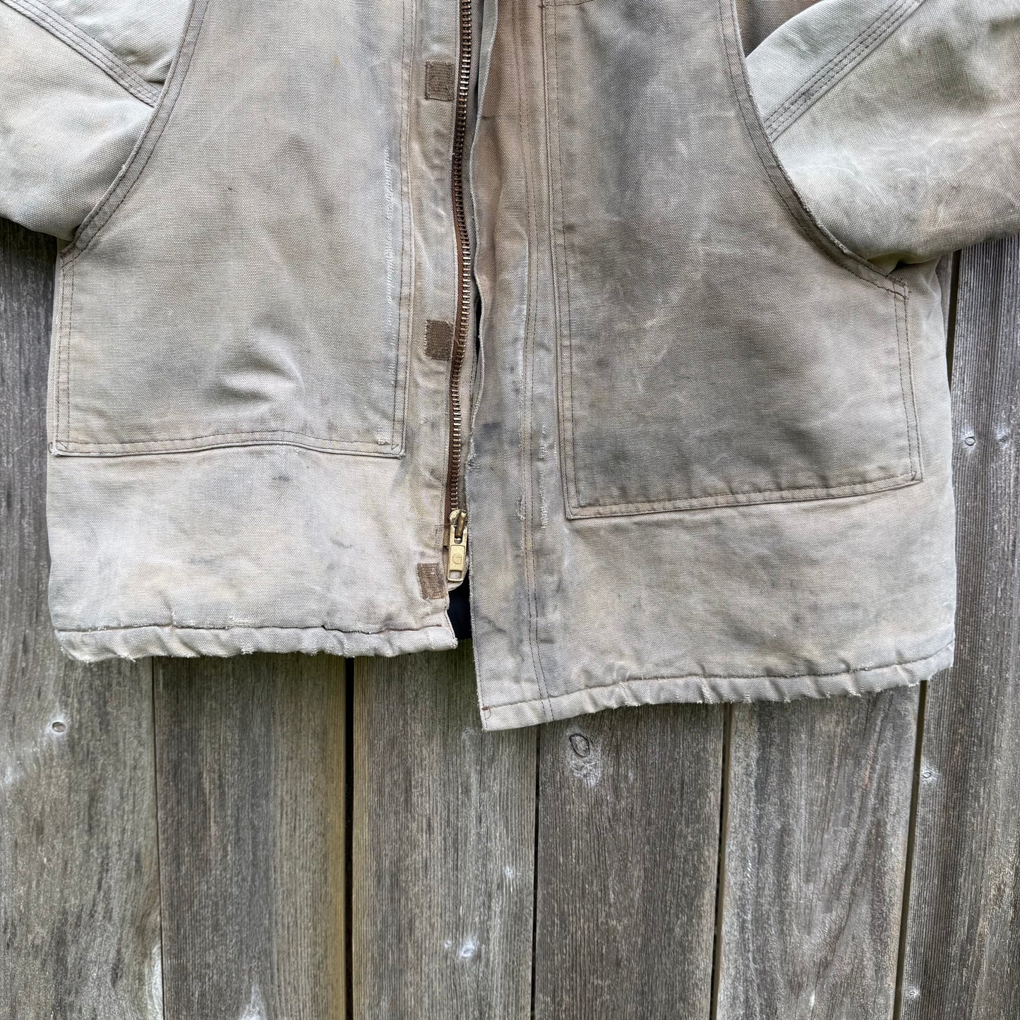 Vintage Distressed Tan Carhartt Jacket