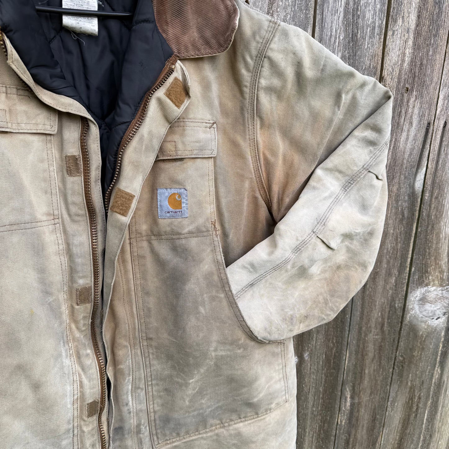 Vintage Distressed Tan Carhartt Jacket