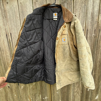 Vintage Distressed Tan Carhartt Jacket