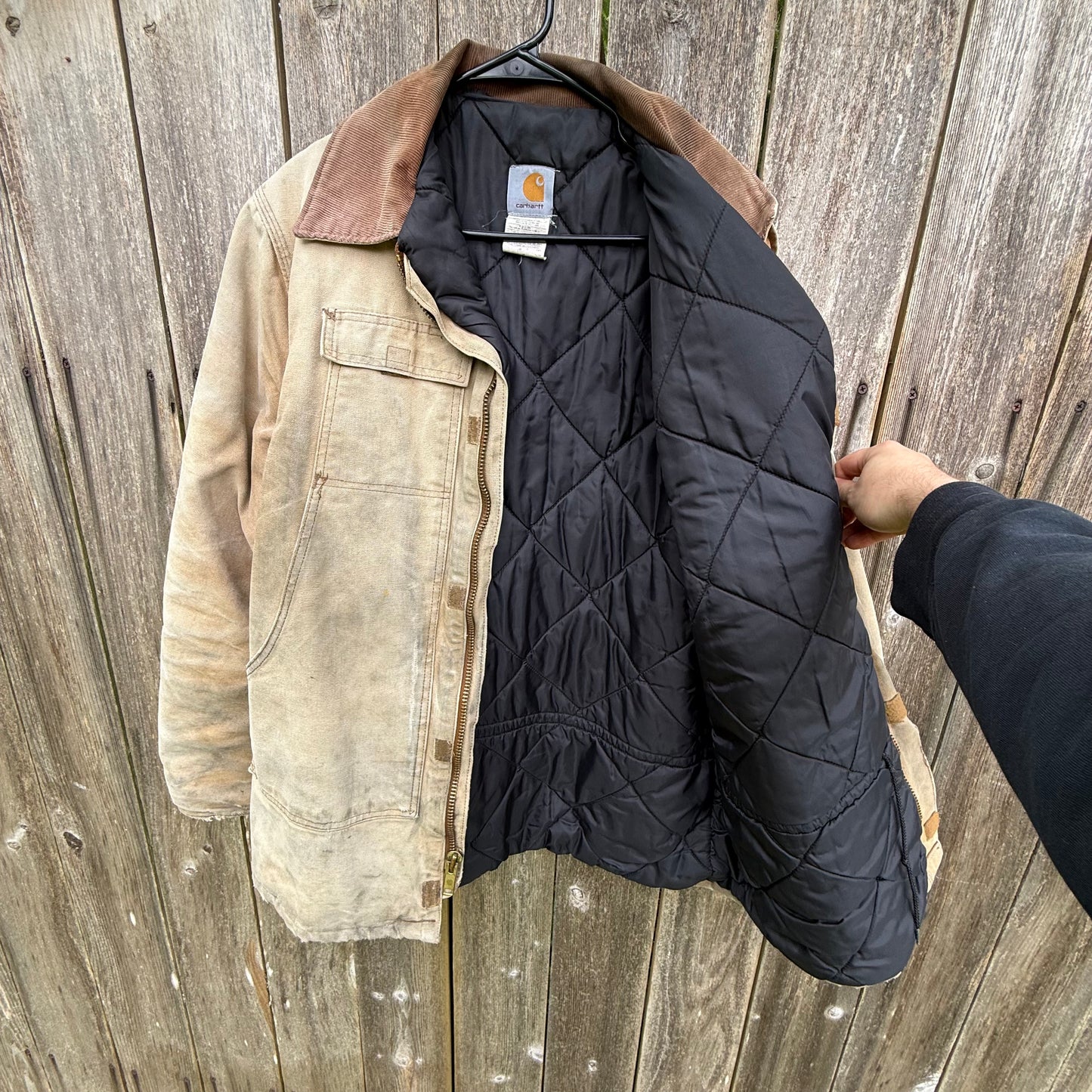 Vintage Distressed Tan Carhartt Jacket