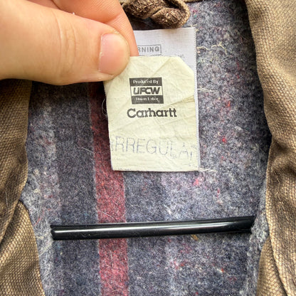 Vintage Brown Carhartt Blanket Lined Chore Jacket