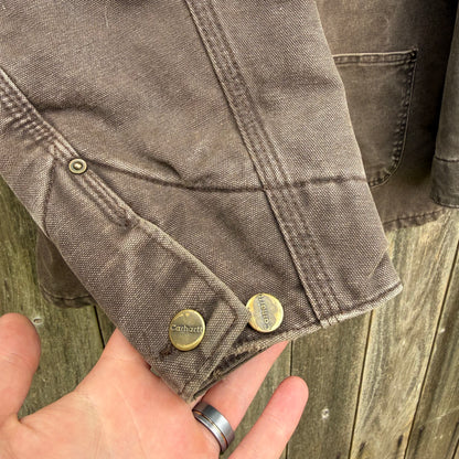 Vintage Brown Carhartt Blanket Lined Chore Jacket