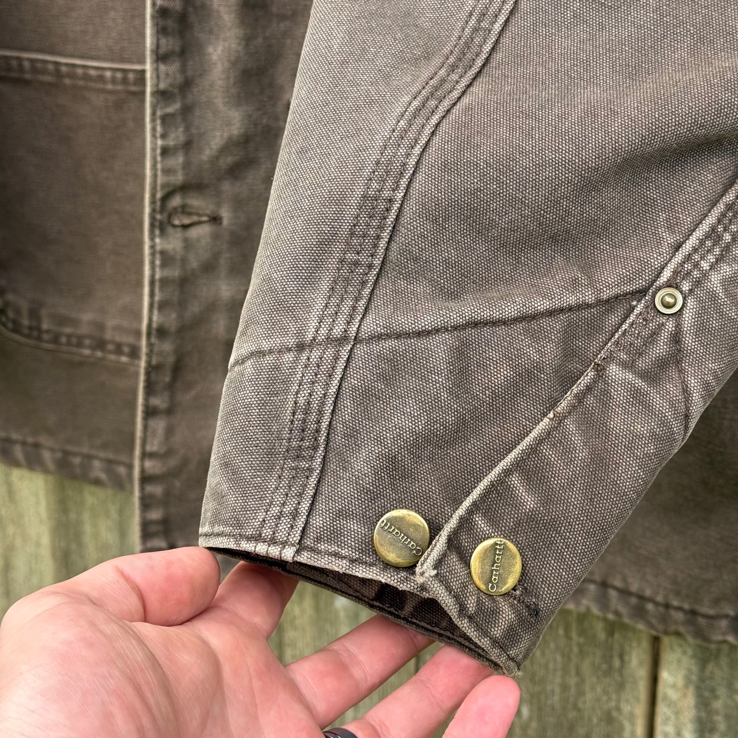 Vintage Brown Carhartt Blanket Lined Chore Jacket