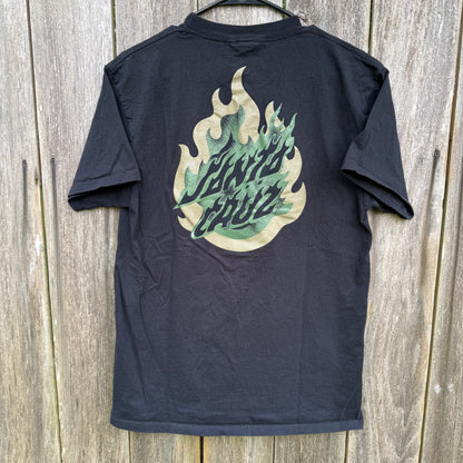 Short Sleeve Black Santa Cruz T-Shirt