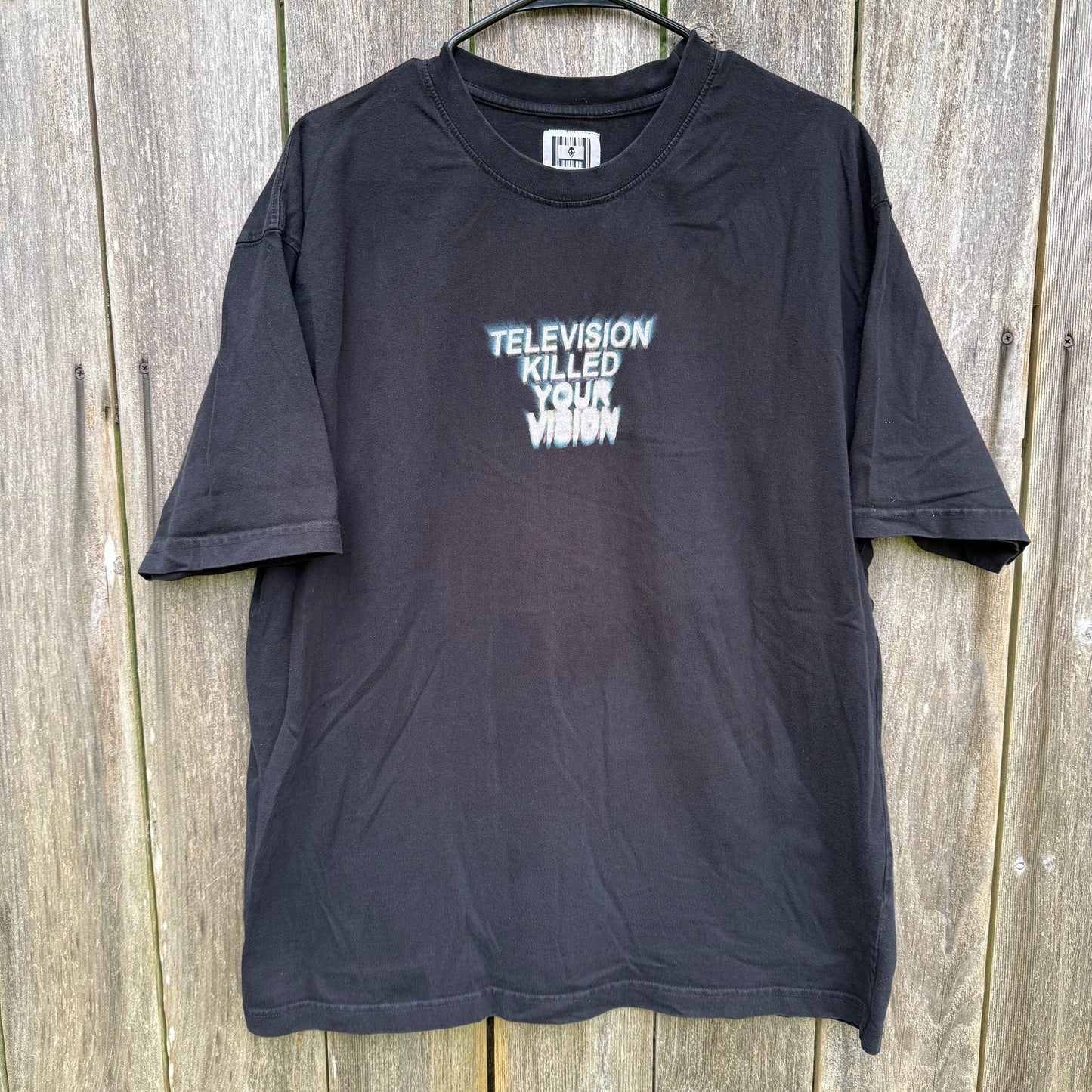 Short Sleeve Black "Television Killed Your Vision" T-Shirt