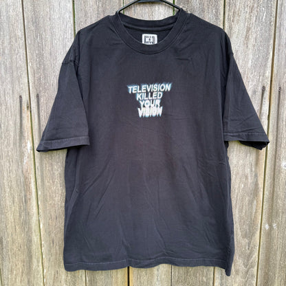 Short Sleeve Black "Television Killed Your Vision" T-Shirt