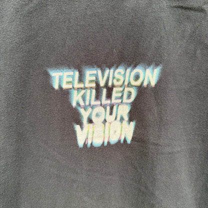 Short Sleeve Black "Television Killed Your Vision" T-Shirt
