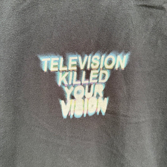 Short Sleeve Black "Television Killed Your Vision" T-Shirt