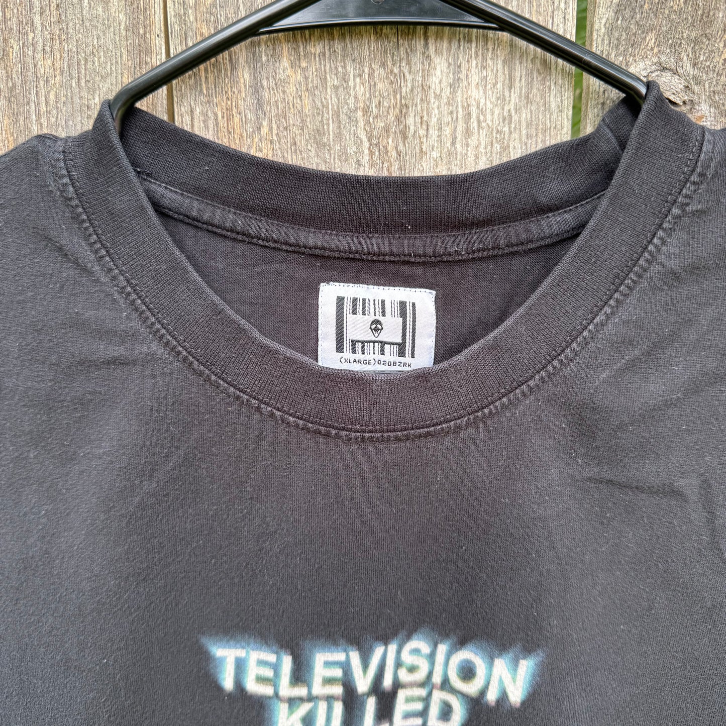 Short Sleeve Black "Television Killed Your Vision" T-Shirt